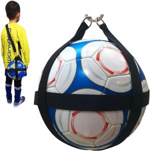 Okima サッカー ボール バッグ 4号 ホルダー 収納 ネット リュック取付 自転車取付 小学生向け 肩紐付き( ブラック)｜ゼブランドショップ