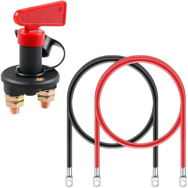 バッテリー キルスイッチ 12-24V カット 増設ケーブル 50cm 並列