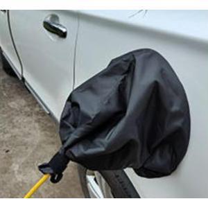 電気自動車充電ポート防水カバー EV充電器ポートカバー EV車用充電 コネクタ 防水生地 雨 雪 屋外充電保護 磁石吸着 (ブラック)