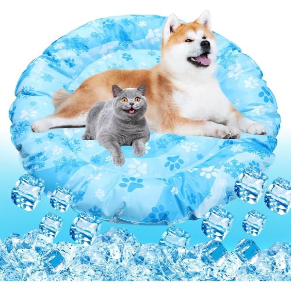 ひんやりマット 犬 猫 冷却マット ペット用 クールマット 涼しい 熱さ対策 接触冷感 防水 耐噛み...