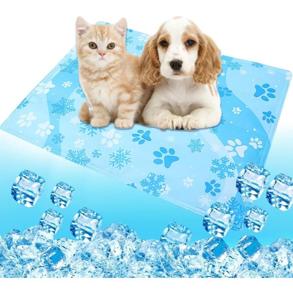 ひんやりマット 犬 猫 冷却マット ペット用 クールマット 涼しい 熱さ対策 接触冷感 防水 耐噛み...