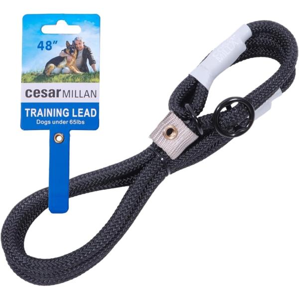 スリップリード シーザーミラン Cesar Millan正規品世界的ドッグトレーナー(ブラック,  ...