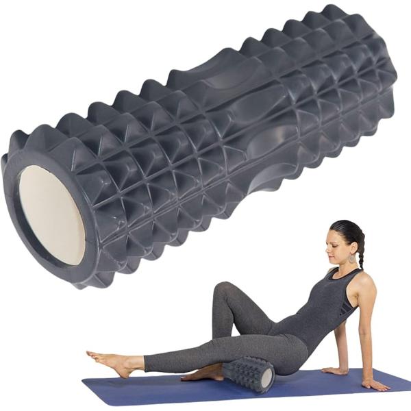 筋膜リリース フォームローラー 足痩せ 筋膜ローラー ヨガ ストレッチローラー 肩甲骨はがし 33x...