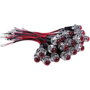 24V LED パイロット ランプ ダイヤカット 20個セット 16mm 16φ