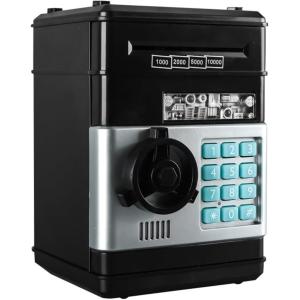 送料無料 自動仕分け貯金箱 銭別銀行とりだし君 ブラウン