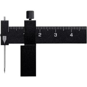 プラモデル工具 小型 スジボリ 平行彫り ケガキ針 定規 スライド ディティールアップ 模型( ブラック)｜zebrand-shop