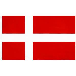 国旗 90x150cm ハトメ式 応援グッズ 万国 フラッグ( デンマーク)