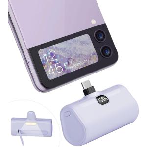 モバイルバッテリー 5000mAh Type-C モバイルバッテリー 5000mAh Type-Cコネクター内蔵 直接充電 急速充電