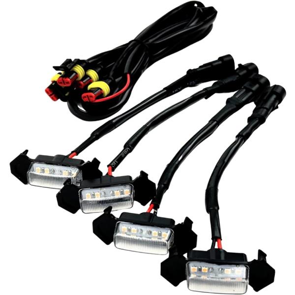 LED グリルマーカー トヨタ タコマ TRD プログリル用 社外品 12V カスタム パーツ アン...