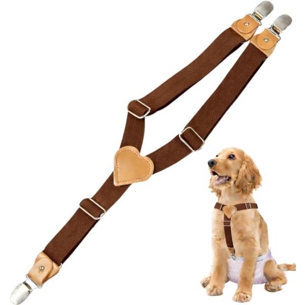 犬用サスペンダー マナーベルト 3点留め おむつ固定 ウェアズレ防止 固定バンド しつけ用品 介護グ...