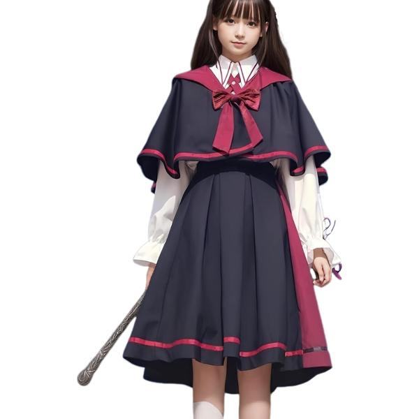 魔法少女 コスプレ ロリータ コスチューム 魔法使い 衣装 ゴスロリ ハロウィン 仮装 魔法学校 (...