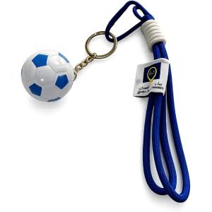 サッカー キーホルダー セット ボール ベルトトロフィー (赤 ボール