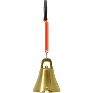 熊よけ鈴 熊鈴 消音機能付き 真鍮製 熊よけベル 大音量 熊すず 登山 トレッキング 山歩き 山菜取り 自転車 熊対策 (Orange)