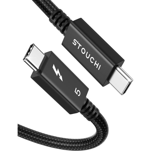 Intel認証取得 USB-C Thunderbolt 5 ケーブル 1M 240W急速充? PD対...