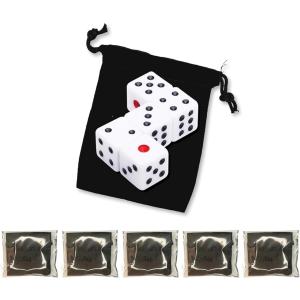 サイコロ ＋ 小袋のセット OPP袋入り 標準サイズ 赤目 白黒 イベント