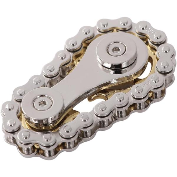 ハンドスピナー ギアスピナー フィジェットトイ 暇つぶし 脳トレ (チェーンギア)