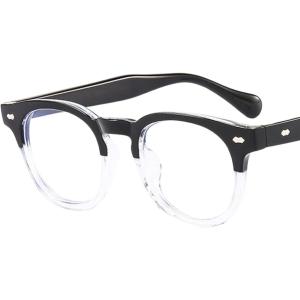 PCメガネ ケース付き ブルーライトカット クラシック ボストン レトロ ラウンド UVカット 紫外...