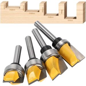 ルータービット 浅彫り4本セット 6mmの買取情報