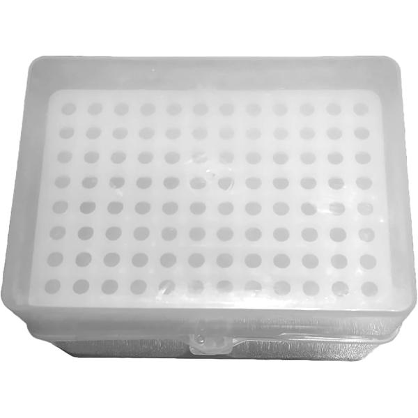 ピペットチップラック 空容器 1個 ピペットチップ収納ケース 200μL対応 マイクロピペット用 プ...