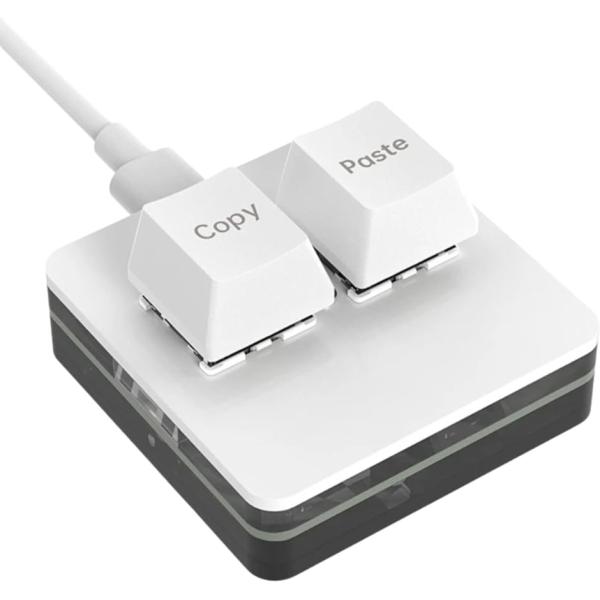 USBミニ2キー・キーボード 2キーコピー貼り付け OSU ホットスワップ 片手メカニカル ゲーミン...