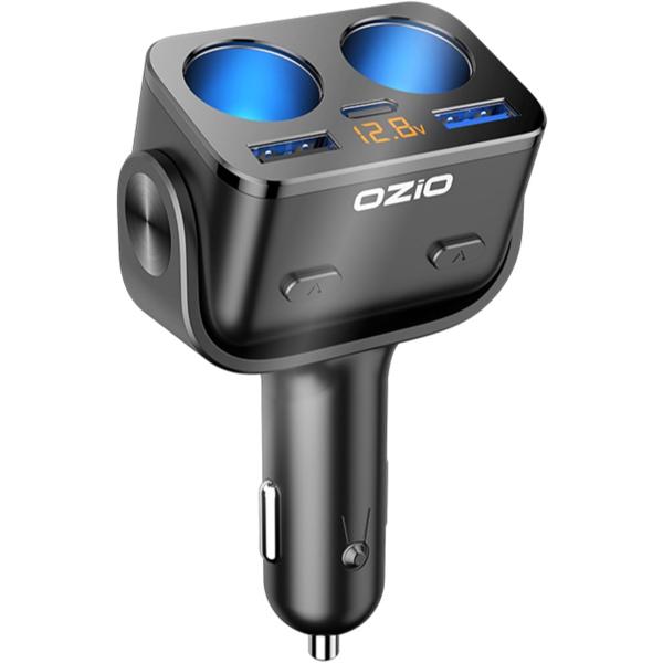 カーチャージャー 180度首振り対応。 シガーソケット USB-C typeA typeC 増設 2...