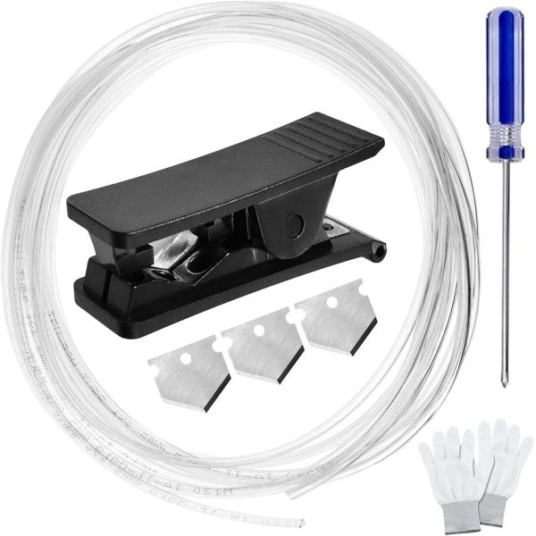 PTFE テフロンチューブ 長さ5M 内径2.5mm 外径4mm 角形 プラスチック カッター付き ...