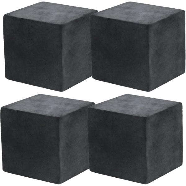 ゴムブロック 4個セット 滑り止め 緩衝材 傷防止(ブラック 50x50x50mm)