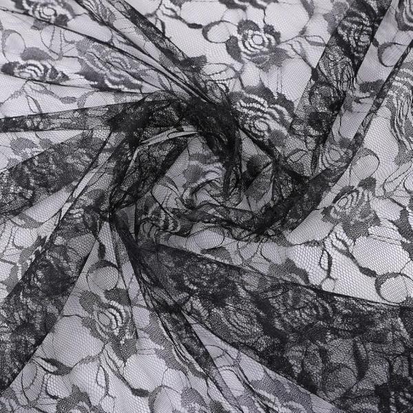 レース生地 手芸用 花柄 バラ柄 刺繍 チュールレース ドレス 衣装 カーテン ファブリック 裁縫 ...