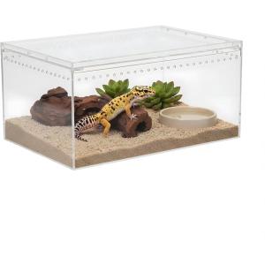 爬虫類 ケージ ボックス 飼育 ケース アクリル 透明 (30x20x15cm 単品1個, 30x20x15cm)