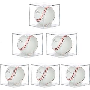 野球 サインボールケース 12個売り アクリル製 ボール別売り 8×8×8cm