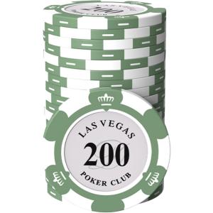 ポーカーチップ カジノチップ 5種 100枚 セット 数字あり ケース付き