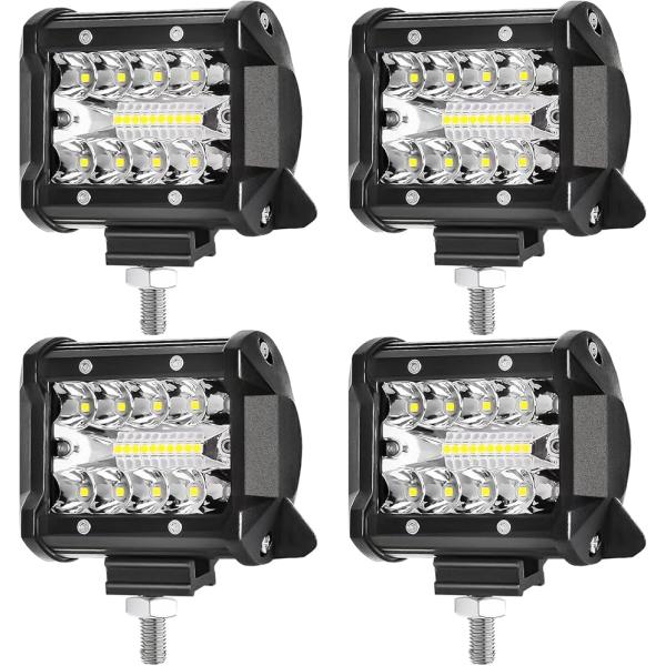 LED作業灯 60W 6000LM 12V-24V対応 LEDワークライト led投光器 IP68 ...
