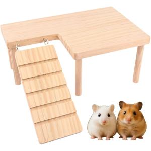 チンチラ ステージ ステップ デグー 小動物 ハムスター 階段 木製 足場