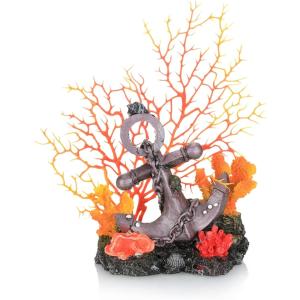 アクアリウム 人工珊瑚 水槽装飾 魚隠れ家 (ピンク, 14cmx17cm) : ゼ