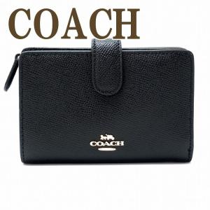 コーチ COACH 財布 二つ折り財布 レディース レザー 11484IMBLK｜zeitakuya