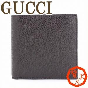 グッチGUCCI財布さいふサイフ メンズ GUCCIグッチ 二つ折り財布 メンズ 新作 小銭入れ付 150413　｜zeitakuya