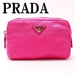 プラダ PRADA ポーチ コスメポーチ 化粧ポーチ NERO 小物 ロゴ 1NA021-ZMX-F0505｜zeitakuya