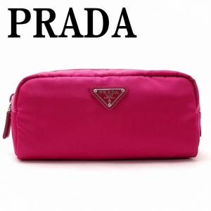 プラダ PRADA ポーチ コスメポーチ 化粧ポーチ IBISCO 小物 ロゴ 1NA350-ZMX-F0BA8｜zeitakuya