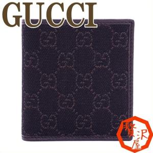 グッチ 財布 GUCCI メンズ 二つ折り財布 グッチ GUCCI デニムGG 二つ折り財布 252080｜zeitakuya