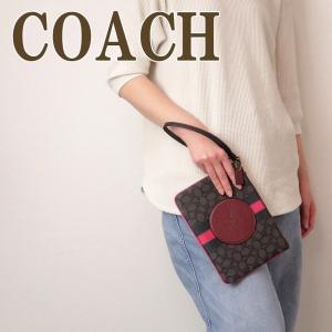 コーチ COACH ポーチ レディース クラッチバッグ シグネチャー ストライプ ブラック 黒 ピンク 2633IMR2P｜zeitakuya