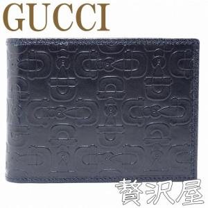 グッチ GUCCI 財布 二つ折り財布 メンズ ビット 二つ折り 財布 GUCCI 278596 A9Q40 1000｜zeitakuya