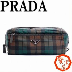 プラダ PRADA メンズ セカンドバッグ セカンドポーチ 2N0029-BROWN｜zeitakuya