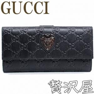 グッチGUCCI財布サイフさいふ 長財布 レディース ハート グッチシマ 財布 新作 GUCCI 303492　｜zeitakuya