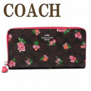コーチ 財布 COACH レディース 長財布 花柄 ラウンド...