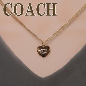 コーチ COACH ネックレス チェーン ペンダント ロゴ ハート 6063GDSV