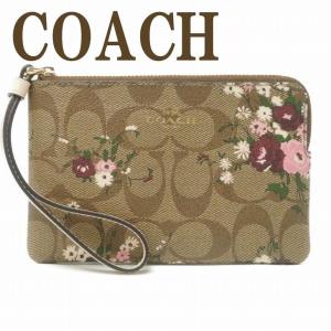 コーチ COACH ポーチ ハンドポーチ リストレット クラッチ 財布 ハンドバッグ 花柄 フローラル 6860IME7V  ネコポス｜zeitakuya