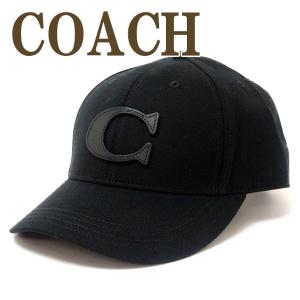 コーチ COACH メンズ 帽子 ベースボールキャップ ハット つば付 ロゴ ブラック黒 75703BLK｜zeitakuya
