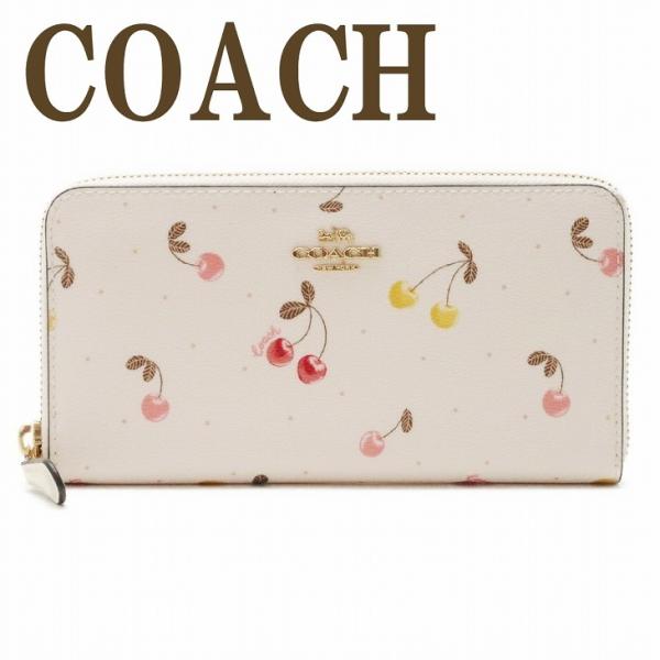 【並行輸入品】コーチ COACH 財布 レディース 長財布 チェリー さくらんぼ ラウンドファスナー...