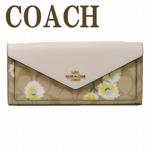 【並行輸入品】コーチ COACH 財布 レディース 長財布 レザー ロゴ シグネチャー 花柄 フロー...