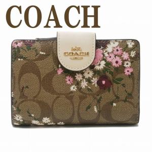 訳あり/コーチ 財布 二つ折り COACH C3773 カーキマルチ エバー